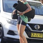 Rita Ora in a Black Spandex Shorts Heading to a Yoga Class in Sydney 03/31/2024