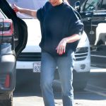 Stassi Schroeder in a Blue Sweater Was Spotted on a Shopping Spree in Los Angeles 03/31/2024