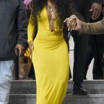 SZA in a Yellow Dress Leaves 2024 iHeartRadio Music Awards in Hollywood 04/02/2024