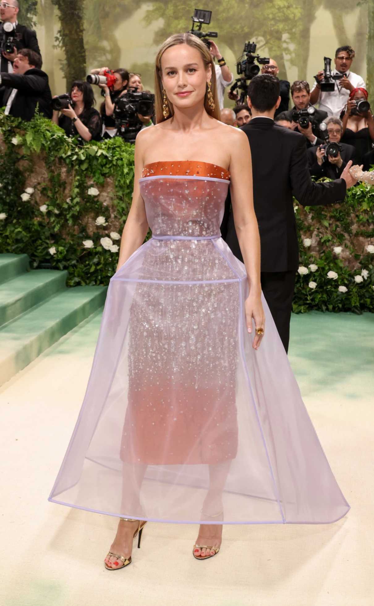 Brie Larson Attends 2024 Met Gala Celebrating Sleeping Beauties ...