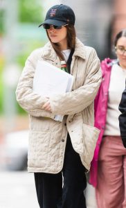 Dakota Johnson in a Black Cap