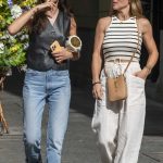 Elsa Pataky in a White Pants Was Seen Out with a Friends in Madrid 05/25/2024