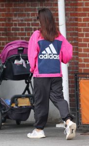 Emily Ratajkowski in a Pink Jacket