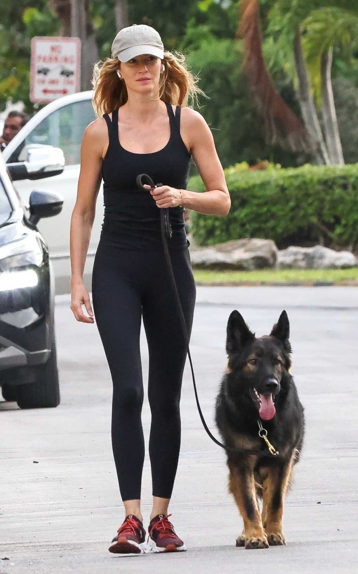 Gisele Bundchen in a Black Tank Top