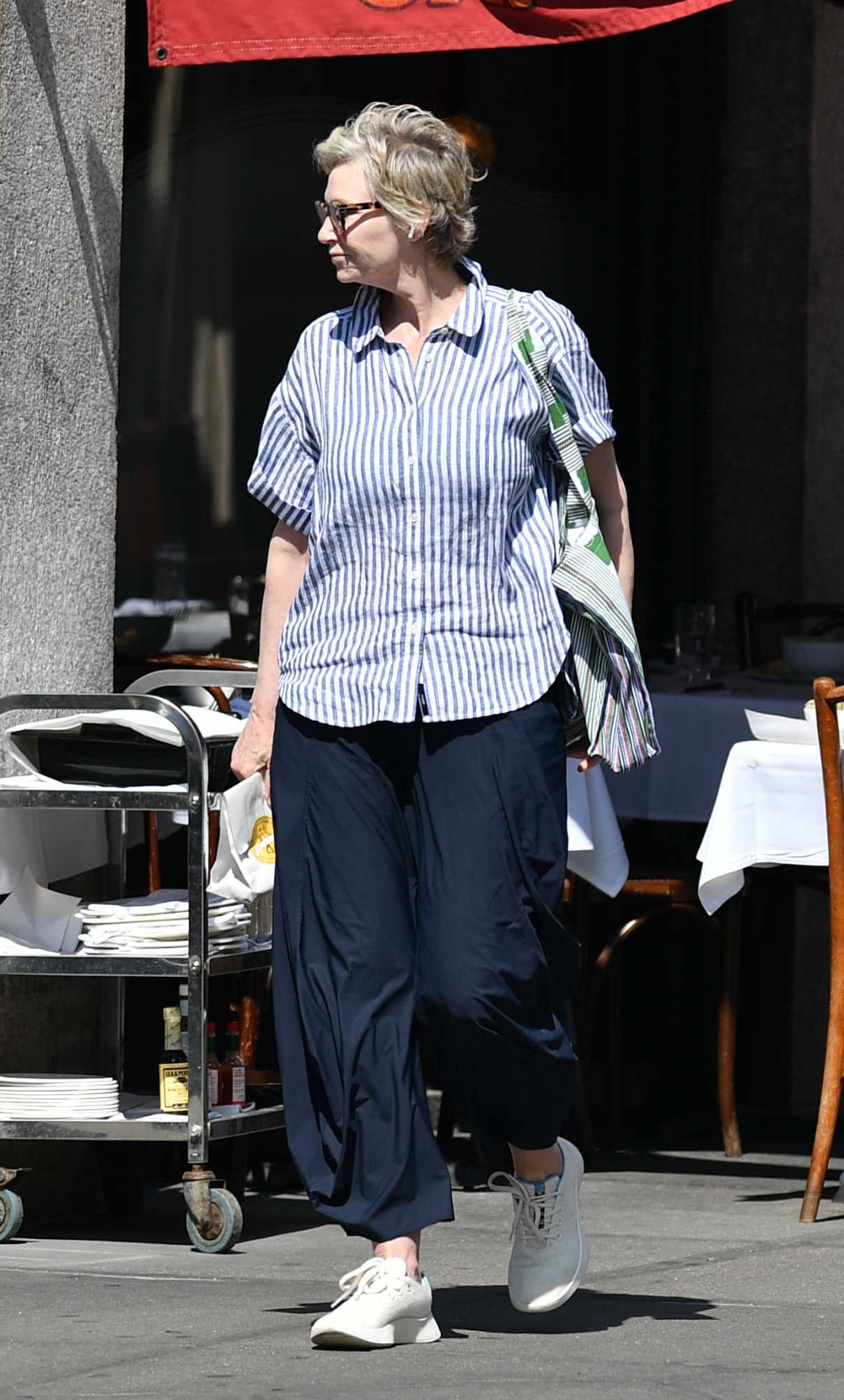 Jane Lynch in a White Sneakers