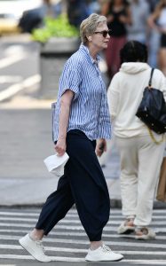 Jane Lynch in a White Sneakers