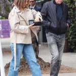 Katharine McPhee in a Beige Jacket Was Seen Out with David Foster and Friends in Los Angeles 05/24/2024