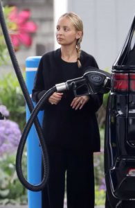 Nicole Richie in a Black Outfit