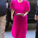 Selena Gomez in a Lilac Dress Filming Only Murders In The Building in New York 05/29/2024