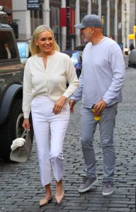 Yolanda Hadid in a White Pants