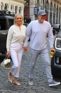 Yolanda Hadid in a White Pants