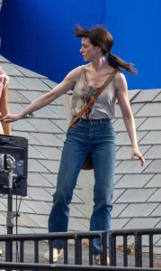 Anne Hathaway in a Blue Jeans