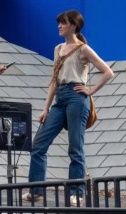 Anne Hathaway in a Blue Jeans