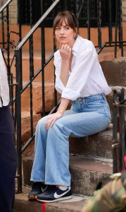 Dakota Johnson in a White Shirt