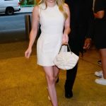 Emma Roberts in a White Mini Dress Was Seen Out in Midtown in New York City 06/26/2024