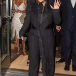 Eva Longoria in a Black Pantsuit Leaves The Whitby Hotel in New York 06/21/2024