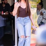 Khloe Kardashian in a Blue Ripped Jeans Was Seen Out in Calabasas 06/26/2024