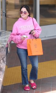 Kyle Richards in a Pink Hoodie