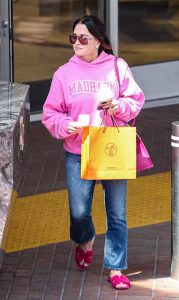 Kyle Richards in a Pink Hoodie