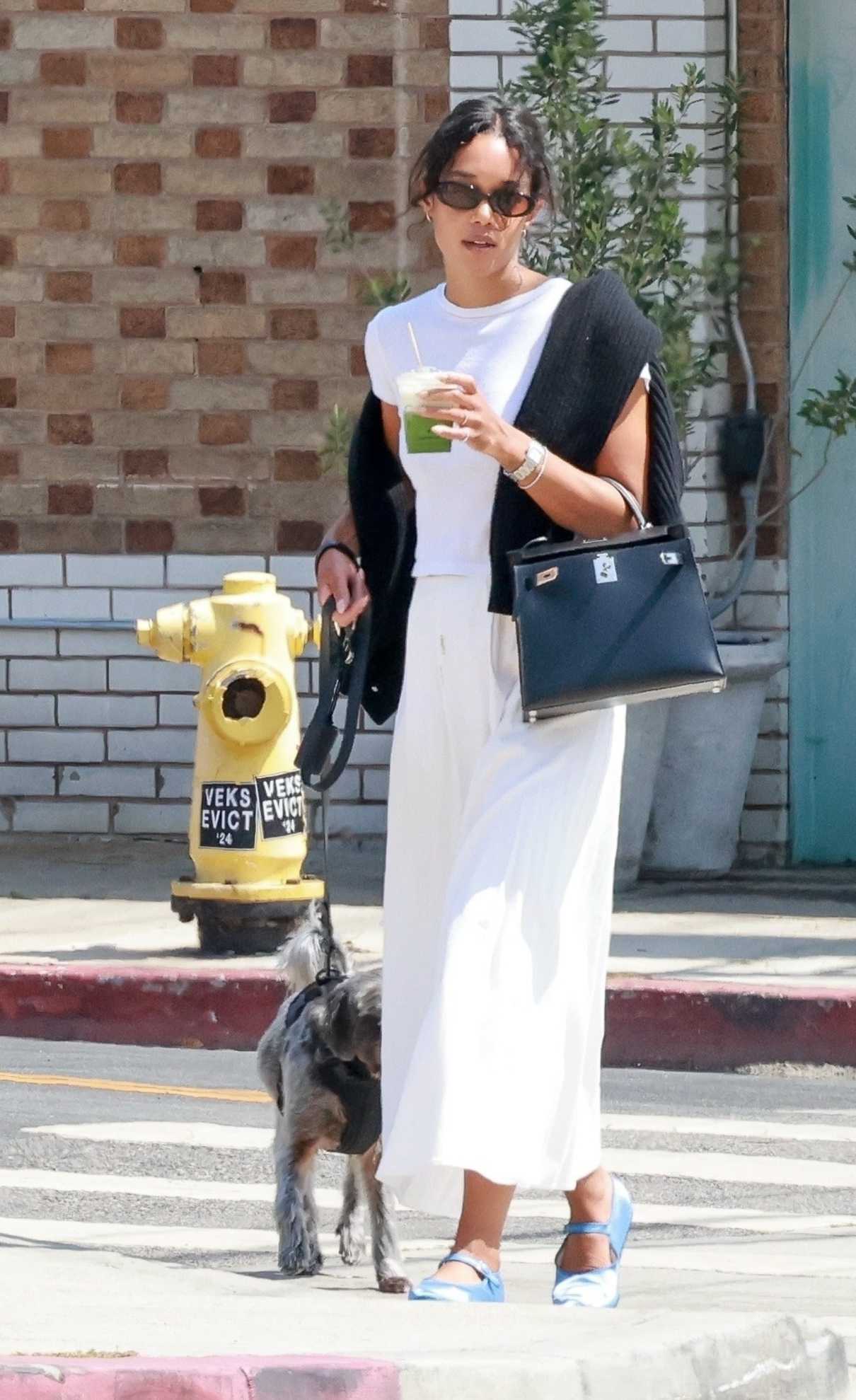 Laura Harrier in a White Tee