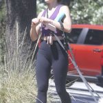 Lucy Hale in an Olive Cap Walks Her Dogs in Hollywood Hills 06/27/2024