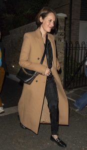 Phoebe Waller-Bridge in a Caramel Coloured Coat