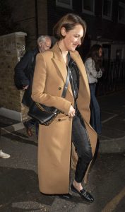 Phoebe Waller-Bridge in a Caramel Coloured Coat