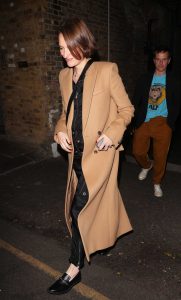 Phoebe Waller-Bridge in a Caramel Coloured Coat