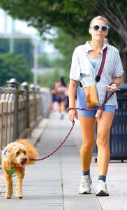 Busy Philipps in a Striped Shirt