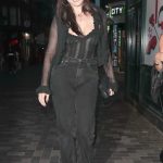 Daisy Lowe in a Black Blouse Arrives for Camila Cabello’s Album Launch Party in London 07/02/2024