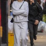 Francesca Allen in a Grey Sweatsuit Was Seen Out with Her Fiance Ed Crossan in Hampstead in London 07/16/2024