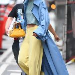 Gigi Hadid in a Yellow Pants Was Seen Out in New York City 07/23/2024