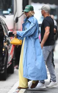 Gigi Hadid in a Yellow Pants