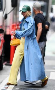 Gigi Hadid in a Yellow Pants