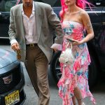 Halsey in a Floral Dress Arrives for a Romantic Dinner with Boyfriend Avan Jogia at Emilio Ballato Restaurant in New York 07/13/2024