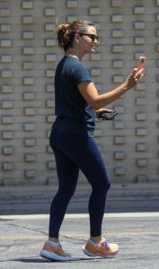 Jennifer Garner in a Black Tee