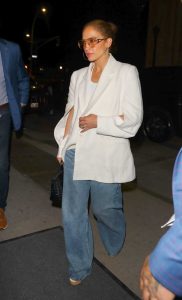 Jennifer Lopez in a White Blazer