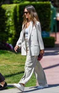 Jessica Alba in a White Sneakers