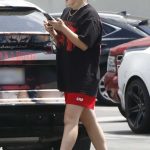 JoJo Siwa in a Black Tee Goes Shopping at Party City in Los Angeles 07/19/2024