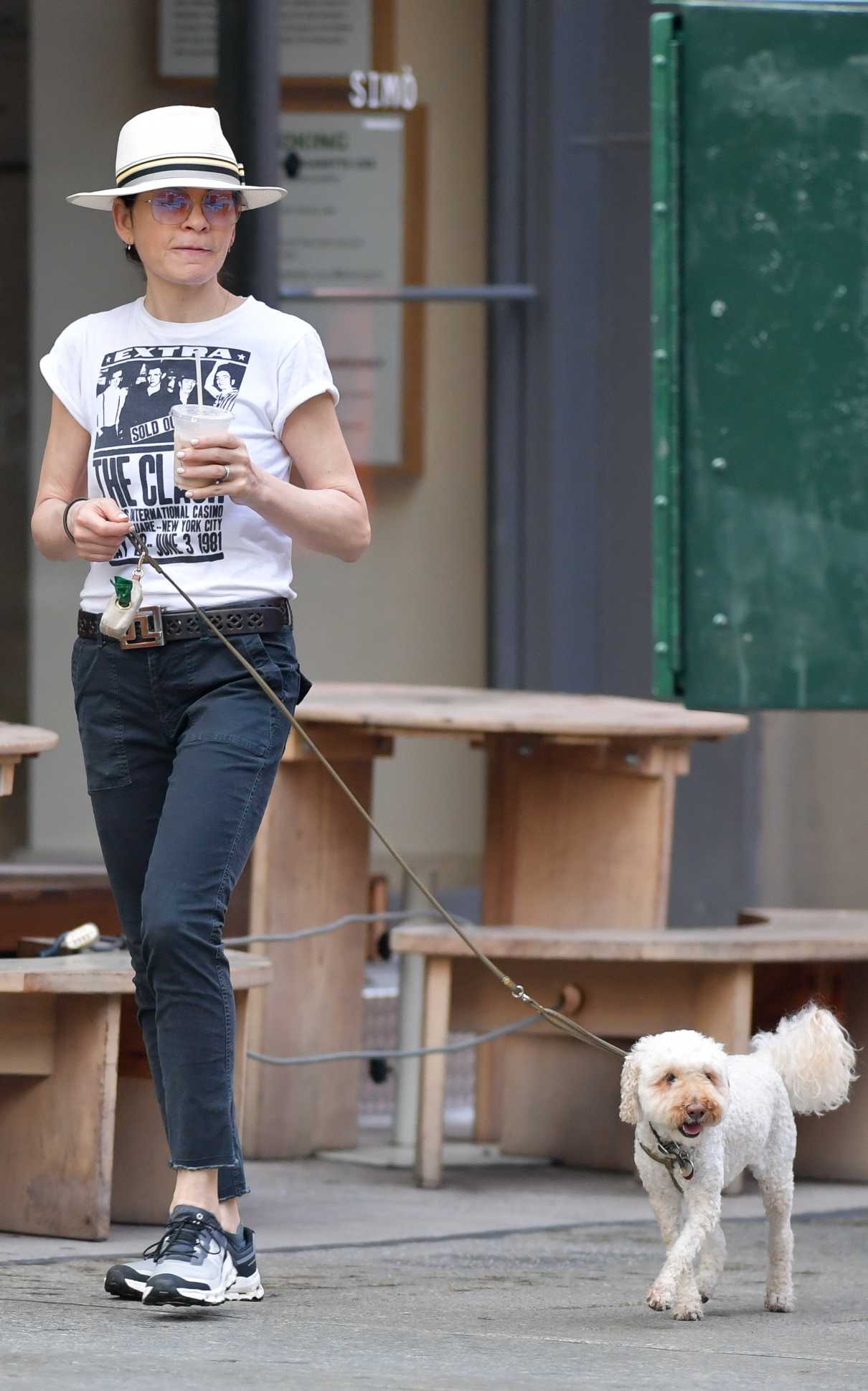 Julianna Margulies in a White Tee