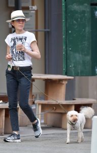 Julianna Margulies in a White Tee