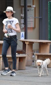 Julianna Margulies in a White Tee