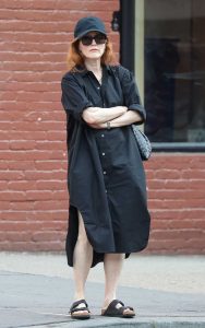 Julianne Moore in a Black Cap