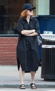 Julianne Moore in a Black Cap