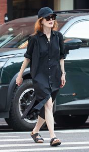 Julianne Moore in a Black Cap