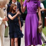 Kate Middleton in a Purple Dress Attends Men’s Singles Final During 2024 Wimbledon Tennis Championships in London 07/14/2024