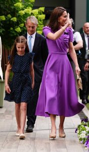 Kate Middleton in a Purple Dress