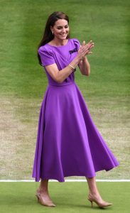 Kate Middleton in a Purple Dress