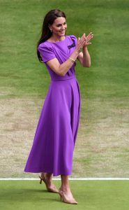 Kate Middleton in a Purple Dress