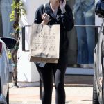 Katherine Schwarzenegger in a Black Leggings Goes Shopping at Wendy Foster in Santa Barbara 07/01/2024